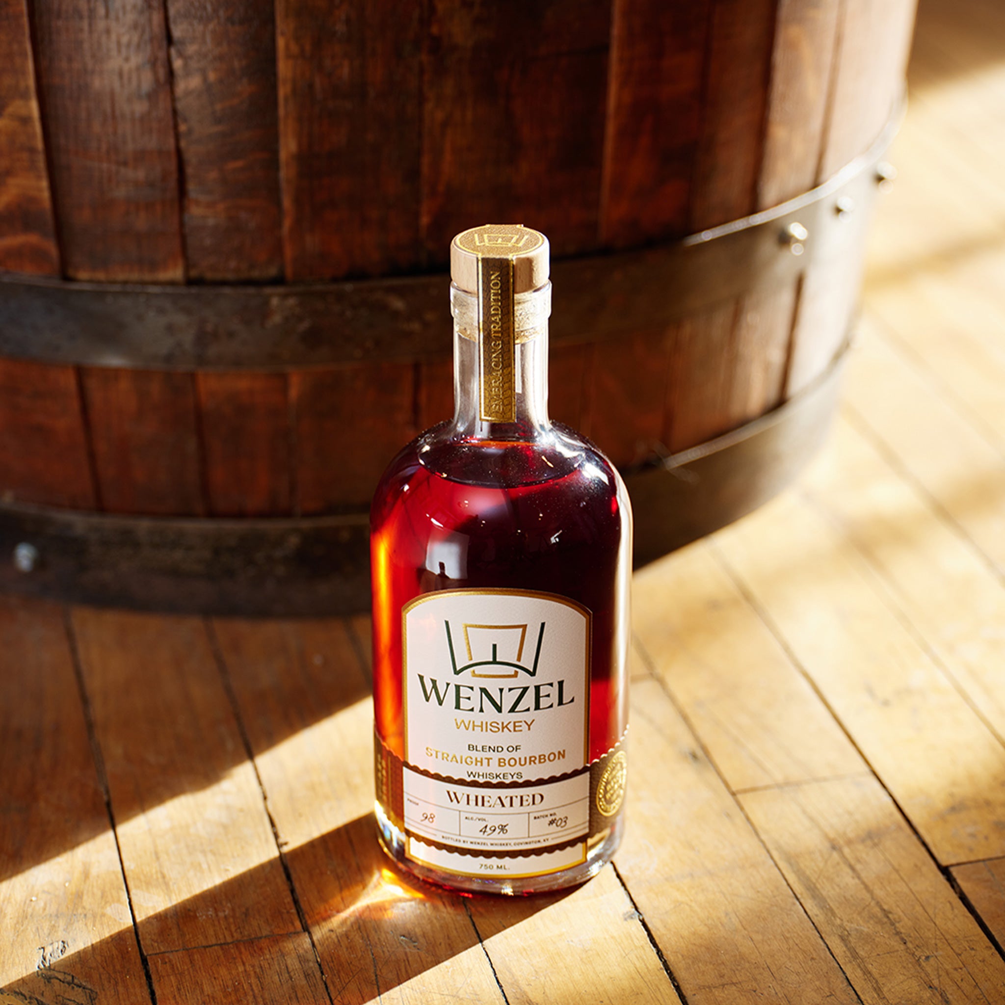 WENZEL WHEATED 98 PROOF STRAIGHT BOURBON WHISKEY