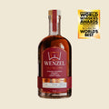 Bottle of Wenzel Distillery Sherry Cask Finished Barrel Proof Straight Bourbon Whiskey Finished in Sherry Casks 750ml with Award